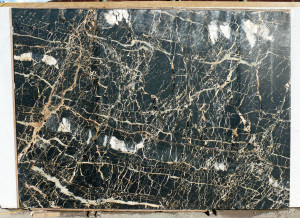 Portoro Negro Marble Slab Polished Black Italy Fox Marble